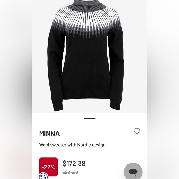 ICEWEAR Minna Wool Sweater Grey Black Nordic Design Large - Picture 4 of 12